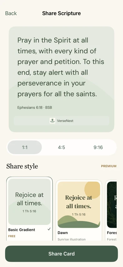 Share — Pass encouragement on.